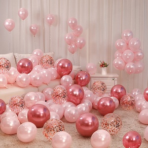 Globo Redondo <span class=keywords><strong>de</strong></span> Látex Rosa para Boda, Regalo <span class=keywords><strong>de</strong></span> Cumpleaños para Bebé, Decoración <span class=keywords><strong>de</strong></span> Casa Nueva, Set <span class=keywords><strong>de</strong></span> <span class=keywords><strong>Globos</strong></span> para Fiesta, Ecológico y Duradero - Product Image 1