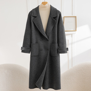 Nuovo <span class=keywords><strong>Cappotto</strong></span> Lungo da Donna Elegante, Caldo e Confortevole, Realizzato in 100% Lana, Antivento e Perfetto per le Condizioni Meteorologiche Ventose - Product Image 6