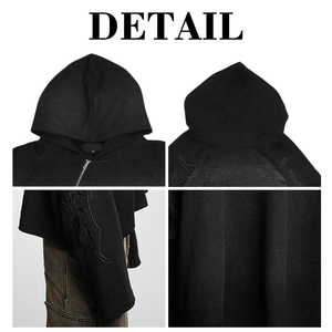 เสื้อฮู้ดกันหนาวแบบซิป ¼ ตัวสำหรับผู้ชาย ยี่ห้อ KingSen รุ่นสั่งทำพิเศษ สำหรับฤดูใบไม้ร่วงและฤดูหนาว ผลิตจากผ้าฝ้าย 100% พิมพ์ลาย ปักลาย ผ้าถัก เป็นมิตรต่อสิ่งแวดล้อม ทรงโอเวอร์ไซส์ - Product Image 6