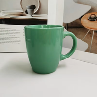 Mug en céramique émaillée colorée de style européen et américain, avec poignée, moderne, simple, créatif, logo imprimé, résistant aux hautes températures