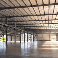 Bâtiment d'atelier en structure légère d'acier, hangar industriel à grande portée et haute résistance pour projet d'usine de transformation des métaux
