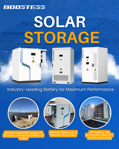 Boostess 105kw 261kwh công nghiệp thương mại năng lượng mặt trời Hệ thống lưu trữ năng lượng điện lai biến tần pin Lithium ion lưu trữ lưới - Product Image 2
