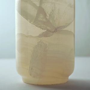 Vase Flore Marbre Onyx Blanc Poli - Product Image 2