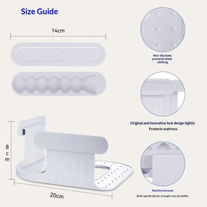 Nouvel attache-clips détachable en plastique invisible pour drap de lit et housse de <span class=keywords><strong>matelas</strong></span>, pour rangement et usage domestique quotidien - Product Image 2