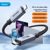 Kabel Data USB4 Kompatibel Thunderbolt 4; Kabel Pencerminan Layar All-in-one; Kabel Video Definisi Tinggi 8K; Kabel Tipe-C 240W;