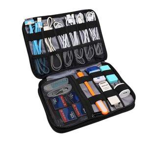 Free Sample Double Layer Electronic Accessories Organizer Travel Gadget Bag for Cables <b>USB</b> Flash <b>Drive</b> Plug and More - Product Image 4