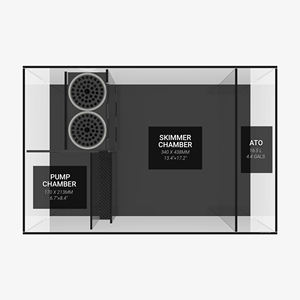 120Cm 3ft 110 Gallon Randloze Glazen Schiereiland Stijl Koraalrif Zeeaquarium Tank Met Kast En Put - Product Image 5