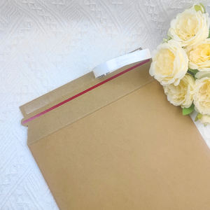 Enveloppes d'expédition en carton <span class=keywords><strong>kraft</strong></span> rigide auto-scellantes, non pliables, pour photos, enveloppes ondulées - Product Image 3