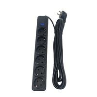 2500W 10A prise ue interrupteur multiprise 6 prises ca avec rallonge protecteur de surcharge filtre réseau