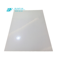 Plaque de revêtement de gel de feuille à panneau plat de polyester renforcé de fibre de verre de haute résistance de style industriel faite en fibre de verre durable