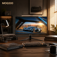 Écran d'ordinateur de bureau incurvé sans cadre de 32 pouces, 1080P, 75-100Hz, 2800R, écran large