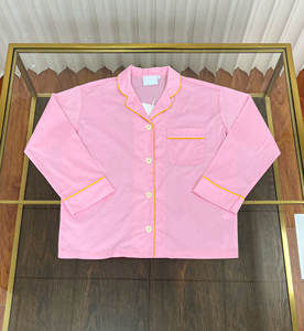 YUNCHI 5501 personalizzabile Logo di alta qualità in puro cotone con collo a v pigiama Casual per la casa tessuto traspirante - Product Image 1