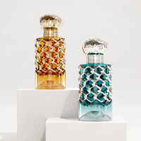 Flacon de parfum rectangulaire transparent OEM&ODM 100ML avec bouchon et boîte