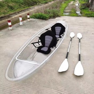 Kayak Double Siège Kayak Transparent Océan Transparent Polycarbonate Kayak Double <span class=keywords><strong>2</strong></span> Personnes Transparent Pc Bateau Sports Nautiques - Product Image 1