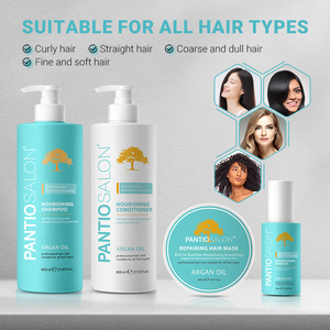 Shampooing et après-shampooing OEM PANTIO à l'huile d'argan, contrôle du sébum, nettoyage en profondeur, pour cheveux secs - Product Image 1