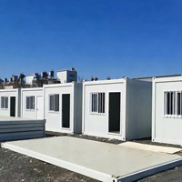Conteneur maritime pliable de 20 pieds en acier léger, maison préfabriquée moderne, maison modulaire, alimentée à l'énergie solaire, pour école, parc, boutique - Vente en gros