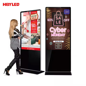 Indoor 32 43 49 55 65 75 Inch 4K Touch Screen <strong>LCD</strong> Digital Signage Indoor Floor Standing <strong>Advertising</strong> <strong>Player</strong> - Product Image 1