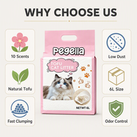 Litière pour chat en tofu souple, cylindrique, lavable, de haute qualité, GUDING, écologique, biodégradable, désodorisante, hautement absorbante, à agglomération rapide