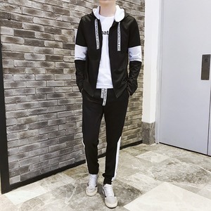 Completo Sportivo Casual da <span class=keywords><strong>Uomo</strong></span> all'Ingrosso per Primavera e Autunno, Set Trendy con Felpa e Giacca Leggera - Product Image 4