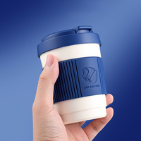 Cendrier de voiture de luxe YECAI avec couvercle à lumière LED bleue, design tasse à café, multifonctionnel pour l'intérieur des véhicules Audi VW Mercedes