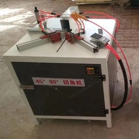 Machine de pliage de cadre de miroir en aluminium CNC avec barre d'espacement de profil en aluminium à angle de 45 degrés