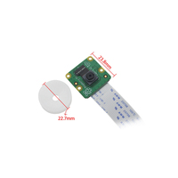 Modul Kamera Raspberry Pi V2 IMX219 8MP Piksel Antarmuka CSI Ukuran Ringkas untuk Raspberry Pi 4 / 3B+ / 3B