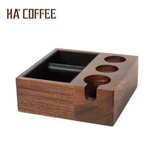 Aksesori Mesin Kopi Delonghi Breville untuk Espresso Tempat Ketukan Aluminium Mini Grind Bin Cafetat Knock Box Set Tas