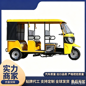 Tricycle certifié EEC 2000W, carrosserie fermée, 9 passagers, transport de passagers haute puissance, 50-70 km/h, autonomie 70-90 km - Product Image 5