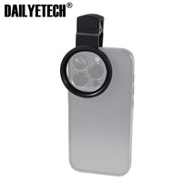 Clip de fixation pour objectif d'appareil photo de téléphone 52 mm, en alliage d'aluminium, filetage pour téléphones mobiles universels, adaptateur d'objectif UV CPL ND, anneau de filtre, support