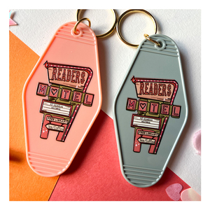 Wholesale Printing Plastic Motel Keychain Personalized Hot Sale Acrylic Blank Imprint Motel Keychain Blank Design Logo