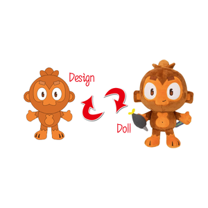 Peluche Gigante de <span class=keywords><strong>Mono</strong></span> con Logotipo Personalizado, Peluche de Gorila Personalizado, Juguetes de Peluche Personalizados para Ti - Product Image 4