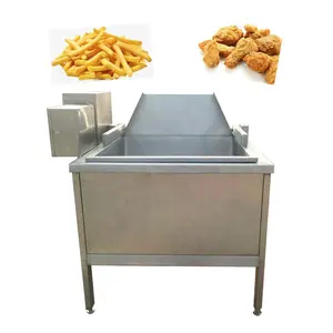 Industriale in acciaio inox gas snack di patate chip lotto friggitrice per la vendita