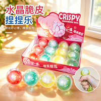 Boule de cire anti-stress super douce et satisfaite de son son de compression, faite à la main, croustillante, en forme de boule à pincer, saveur menthe, chocolat noir et matcha