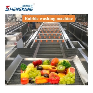Entièrement automatique industrielle Raisin Jujube Berry lavage nettoyage séchage ligne de production légumes bulle machine à laver - Product Image 3