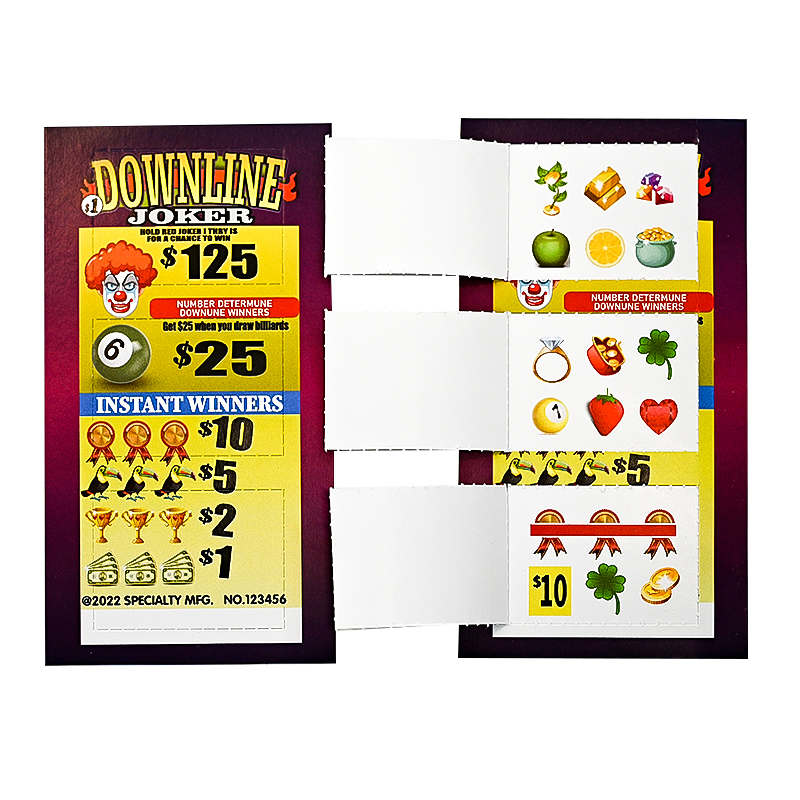 Бесплатный дизайн, разблокировка с тремя окнами, переменные данные на заказ, вытягивание, лотерейный билет, карта с царапинами, лото, вытягивание