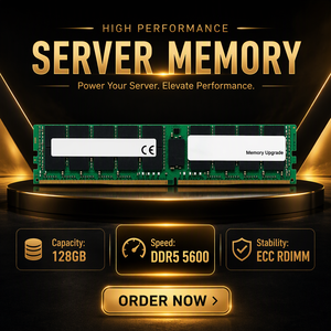 โมดูลหน่วยความจำเซิร์ฟเวอร์ AD213494 128GB DDR5-5600 ECC Registered RDIMM 288 พิน PC5-44800 2Rx4 RAM สำหรับศูนย์ข้อมูล - Product Image 4