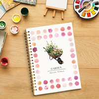 Cahier de peinture à l'aquarelle pour débutants - Édition cadeau reliée en carton avec exercices d'aquarelle, pratique de la peinture et de l'esquisse