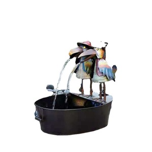 <span class=keywords><strong>Fuente</strong></span> Decorativa para Jardín, Adorno de Resina con Forma de <span class=keywords><strong>Gallo</strong></span>, Cuervo y Búho, <span class=keywords><strong>Fuente</strong></span> de Agua Corriente, Nuevos Adornos de Jardín para Exteriores - Product Image 2