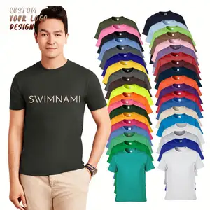 Sublimation Blank Sport Tshirts Running T Shirts Plain Knitted Cotton Fabric Oversize Print Premium T-Shirt Custom