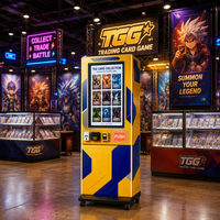 Distributeur automatique mural TCG avec paiement par carte SDK et gestion cloud pour les magasins de loisirs, les librairies de bandes dessinées et les salles d'arcade