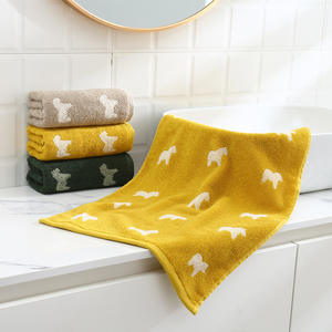 Toalla Facial Under Armour 34x72cm, 100% Algodón Jacquard, Secado Rápido, Diseño de Dibujos Animados, Uso Doméstico, Verde, Amarillo, Camel - Product Image 2