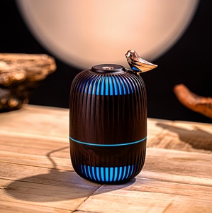 High Quality Wood Grain USB Plug-in Office Humidifier Mist Maker 280ML Bird <b>Essential</b> <b>Oil</b> <b>Diffuser</b> With Ambient Light Office Mis - Product Image 1
