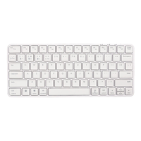 Keyboard nirkabel Universal, papan ketik ergonomis Mini ramping portabel