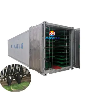 Hydroponic wheatgrass fodder planting machine for cattle goats sheep rabbits livestock