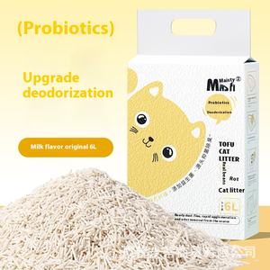 Bitki bazlı çevre dostu probiyotik Deodorant kedi kumu 6L düşük toz emici tuvalet kumu yavru kedi için topaklanma etkisi ile - Product Image 6