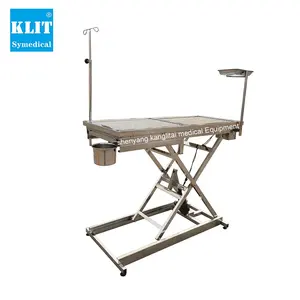 Veterinary equipment stainless steel 304 mobile autopsy table body animal autopsy table