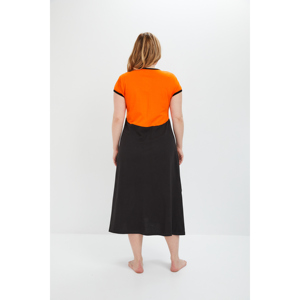 Robe longue en coton style vintage pour femme, douce et respirante, avec fermeture éclair, disponible en tailles 48-66 et 3XL, couleur unie – Approvisionnement direct usine - Product Image 2