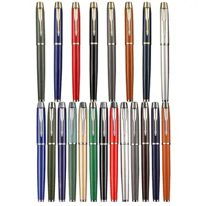 الأكثر مبيعًا أقلام حبر جاف معدنية فاخرة بكرة لؤلؤ عرض جل كتابة شعار مخصص نقش لمستخدمي الأقلام