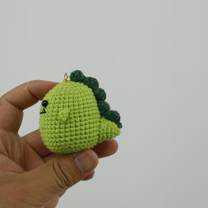 Crochet fait main porte-clés tricoté décoration mignon café Gengar oeufs pochés ornement bricolage artisanat accessoires cadeau - Product Image 4