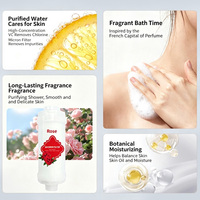 Filter Shower Head Pemurni Air Ozon Vitamin C Aroma Mawar/Lavender Penghilang Klorin 2-Tahap Plastik Manual 100 GPD Rumah Tangga